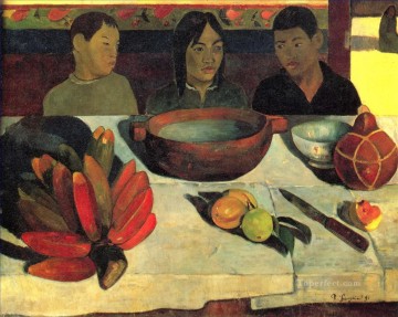 Paul Gauguin Painting - La comida Los plátanos Postimpresionismo Primitivismo Paul Gauguin